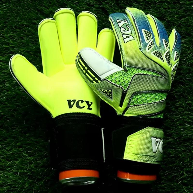 Luvas de goleiro profissional infantil criança mulher homem engrossar látex EVA futebol goleiro luvas de goleiro 5 dedos proteção