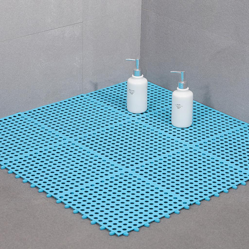 Bathroom Mat 30 X 30cm Prevent Slipping Spliced Comfortable Indoor Bath Mat for Bathrooms Kitchens