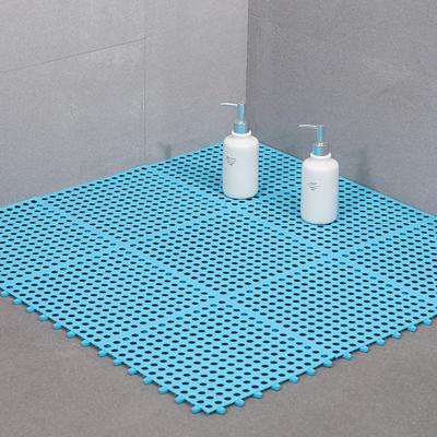 Badematte 30 x 30 cm Rutschfest Gespleißt Bequem Innenbereich Badematte für Badezimmer Küchen