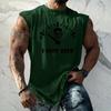 Canotta da uomo senza maniche vestibilità larga casual streetwear maglietta muscolare con grafica stampata texture gilet estivo per allenamento palestra