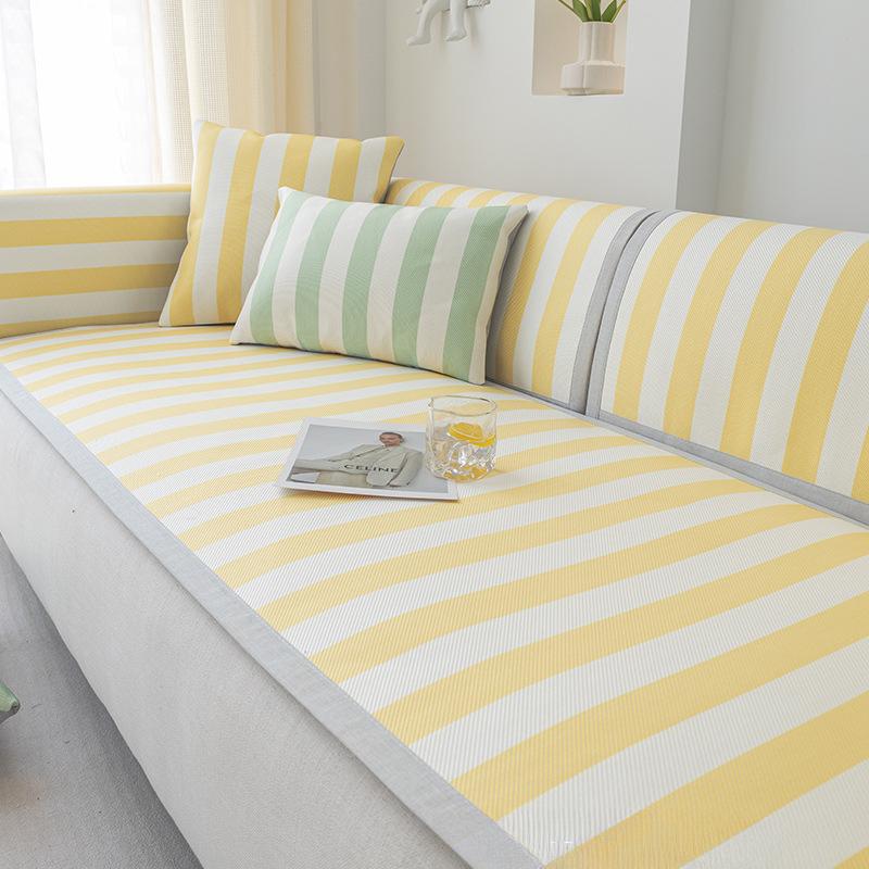 

Подушка для дивана, летний коврик из ледяного шелка, нескользящая подушка, летний коврик из ротанга, простой современный свежий чехол для дивана, чехол 60*60