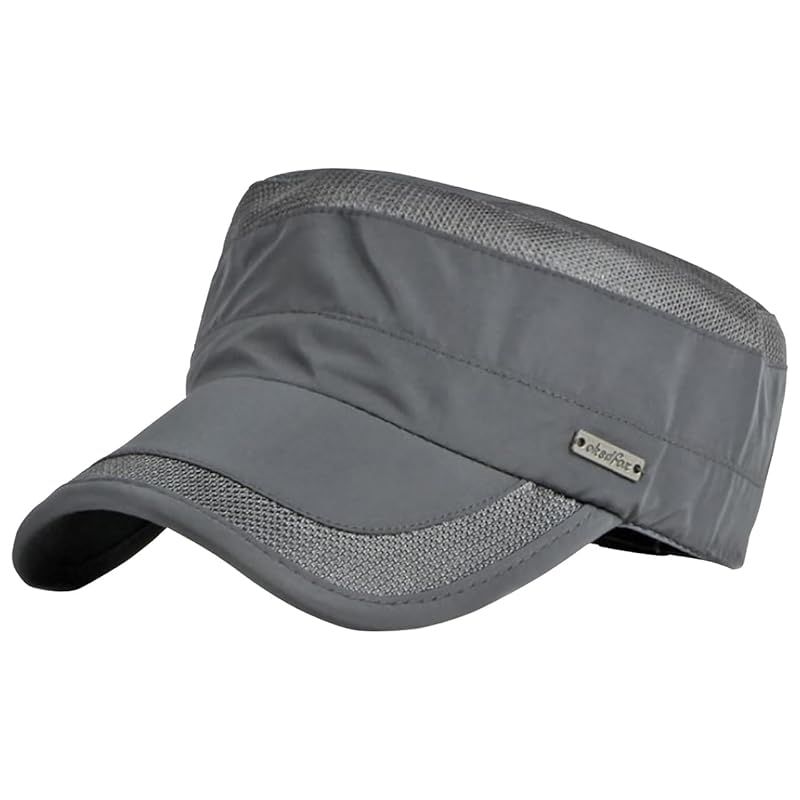 

[White Fang] mesh military cap cap hat outdoor walking fishing ladies men s CA883 (gray)
