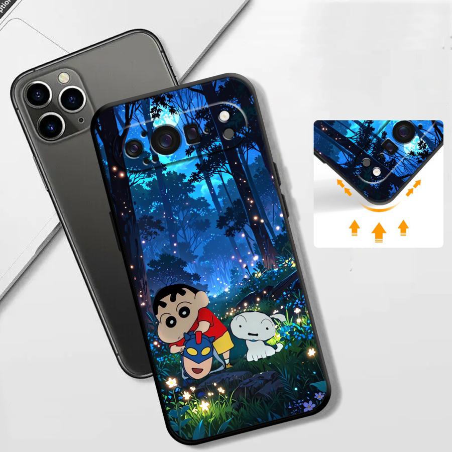 G-Crayon R-ShinchanI Funda Phone Cover Case for Google Pixel 10A 9a 8a 10 9 Pro XL 6a 7a 6 7 8 Pro