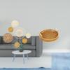 Rattan Woven Wall Art And Fruit Basket Decor for Tea Room Hallway Bedroom Porch Cafe Desktop Snack