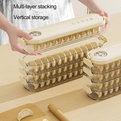 Hamur tatlısı kutusu şeffaf hamur tatlısı saklama kutusu buzdolabı için tek/çift katmanlı gıda saklama kabı