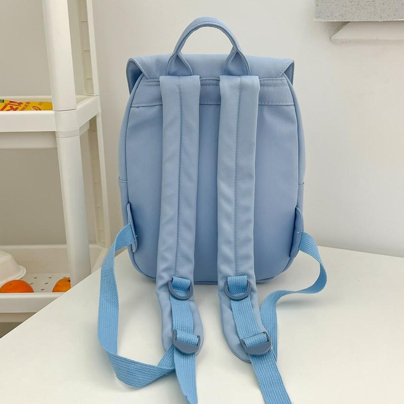 Small Backpack Simple Female Color Block Backpack Student Schoolbag