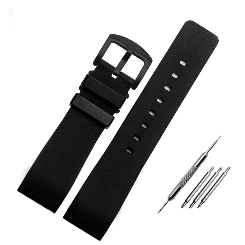

High Quality Rubber Watch Band For Cartier Santos 100 Men And Women 23mm 20mm Blue Black Brown Watch Strap 23mm