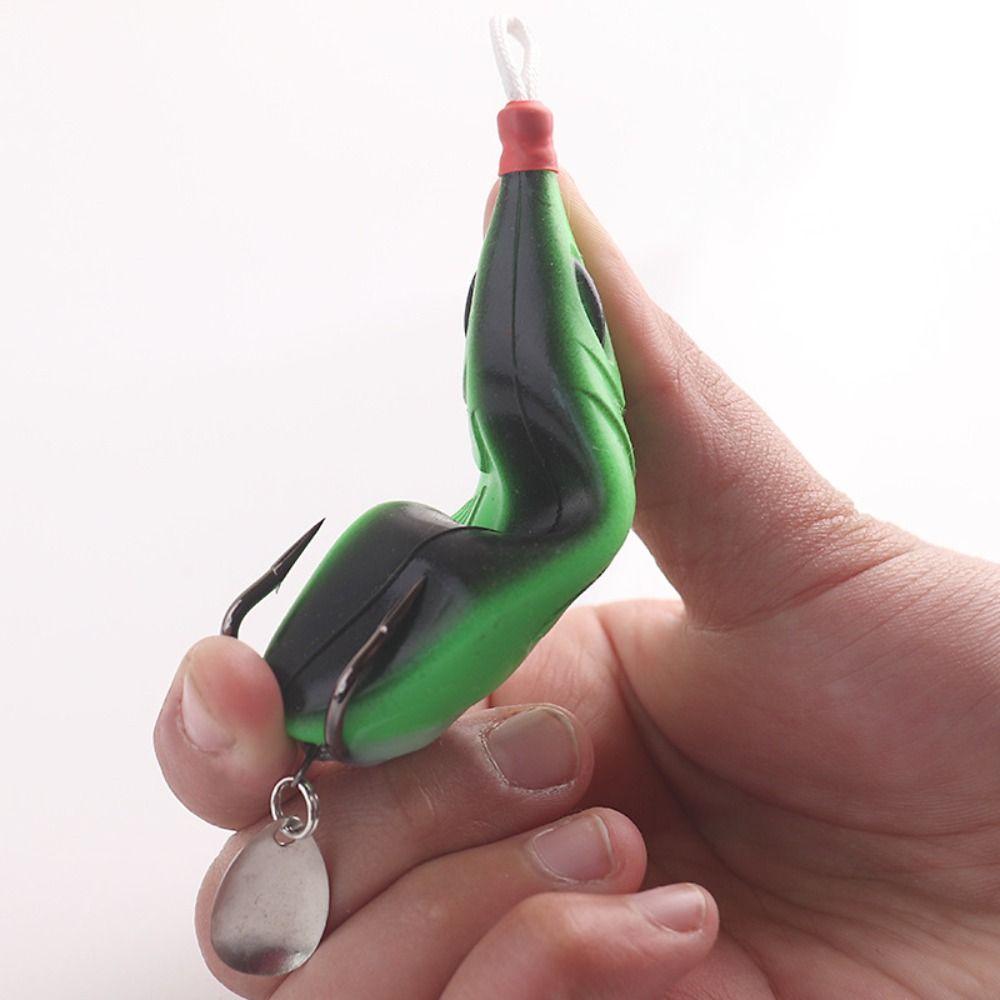 With Hook Frog Fishing Lure Silicone Material Artificial Fishing Lure Trout Fishing