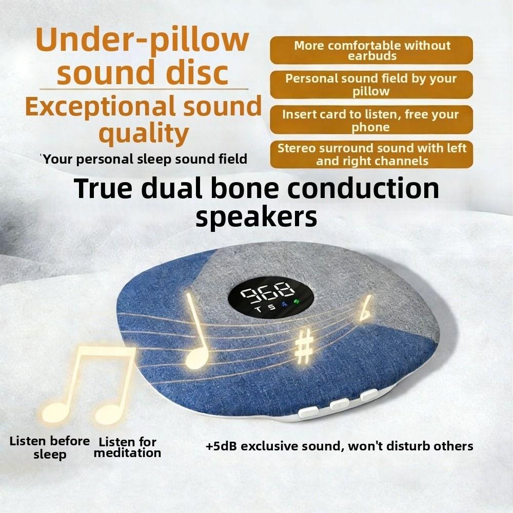 Bluetooth 5.4 Wireless Sleeping Speaker Bone Conduction Sound Machine Personal Relaxation