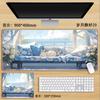 Beside the Window Cat Mouse Pad Oversized Healing Cute Cartoon Boys Girls Creative Office Computer Keyboard Desk Pad Secure Grip