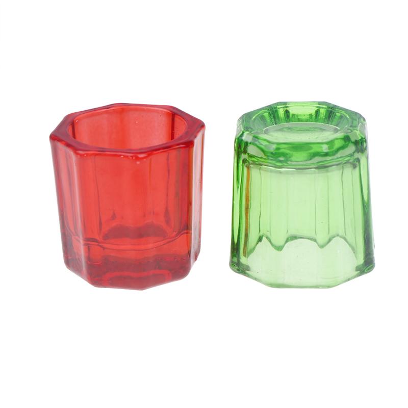 1 pz ciotola per miscelazione in vetro dentale tazza per miscelazione ottagonale per polvere dentale manicure contenitore per miscelazione liquidi strumenti per tazza per miscelazione