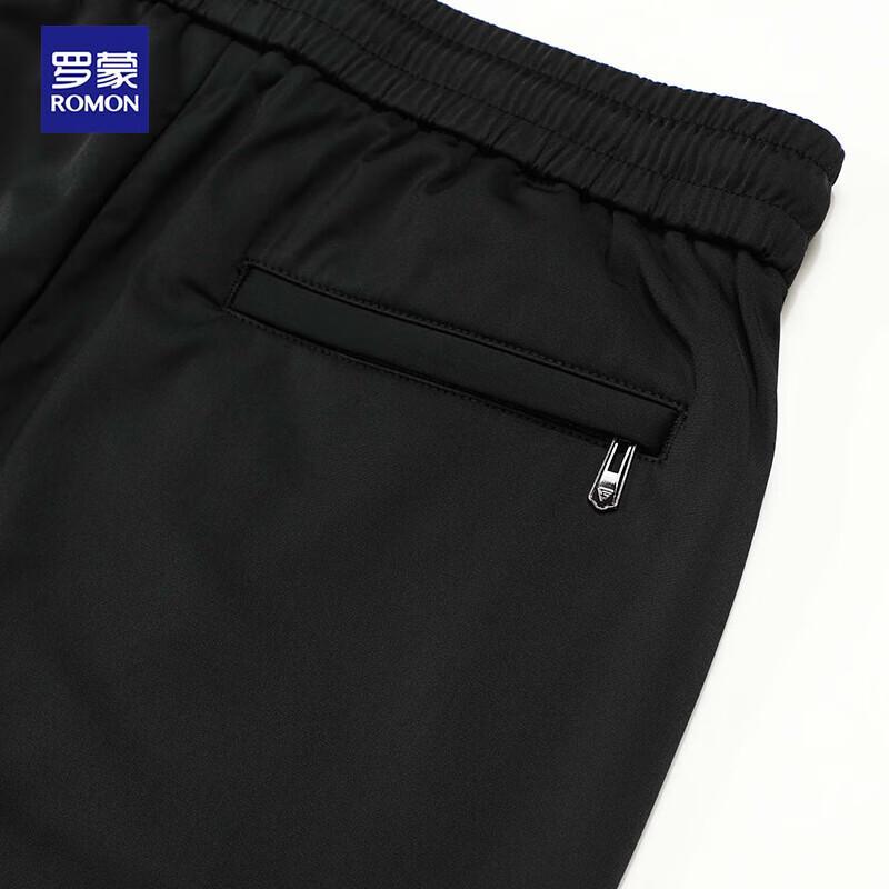 ROMON Herren Eis-Seide Stretch Gerade Bein Freizeithose