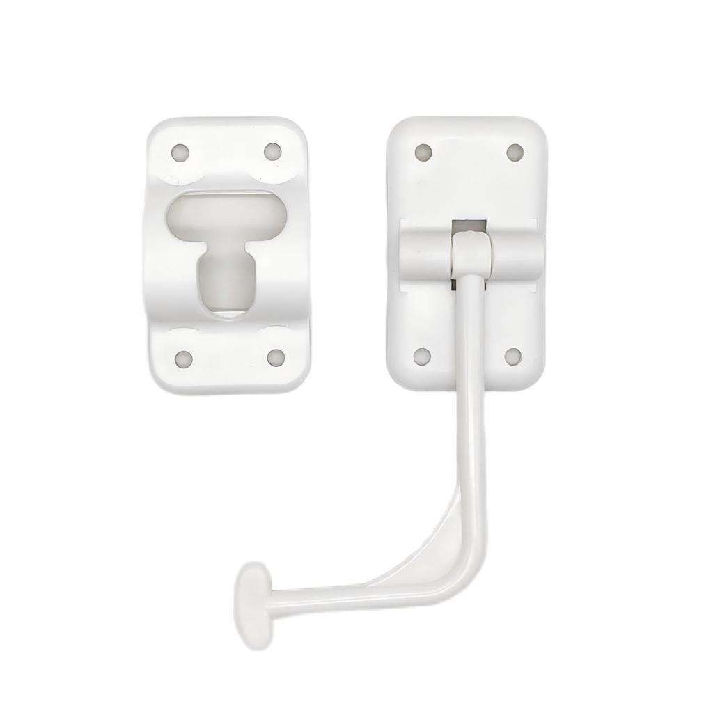 Three-Rod Plastic Door Bolt with 8 Screws for RVs & Outdoors