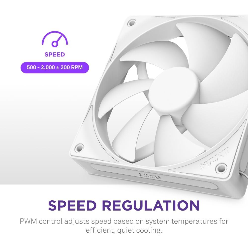 NZXT F140P V2 White SilentWind Pressure Enhanced Type PC Case Fan 140mm RF-P14SF-W2 FN2275