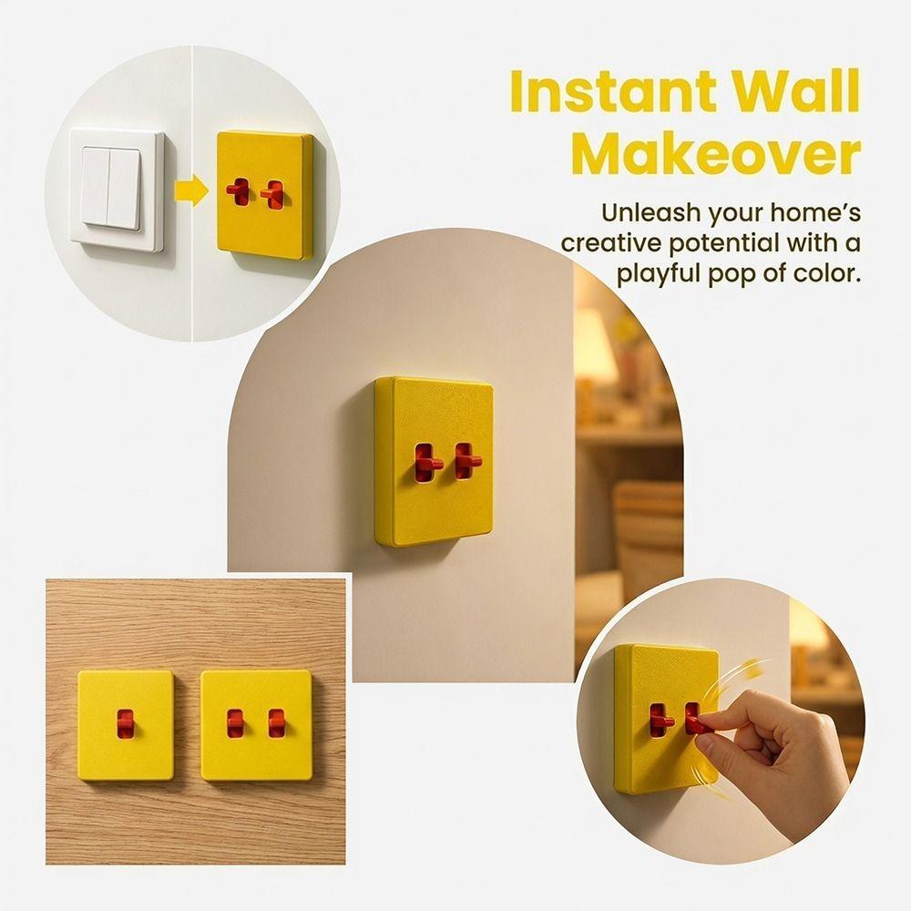Creative Joystick Switch Stickers Self-Adhesive Switch Frame Cover Home Decoration