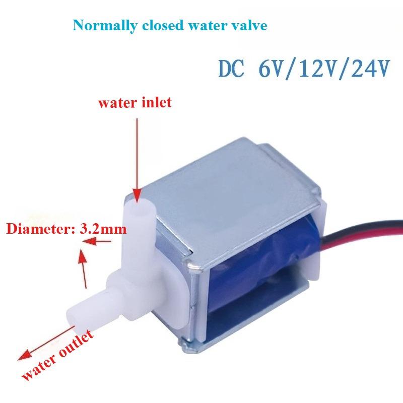 Micro Solenoid Valve DC6V 12V 24V Air Valve, Water Valve, Normally Closed Two-way Control Valve, Flower Watering Valve.