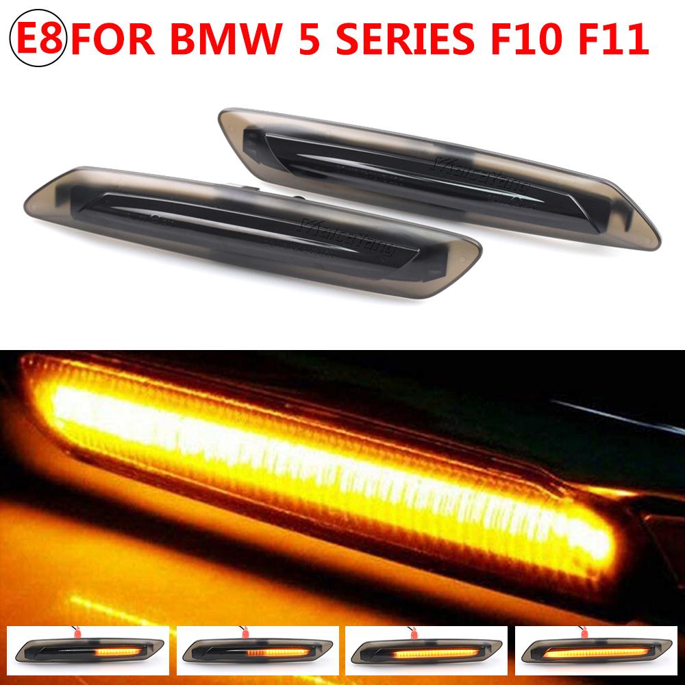 Dynamic LED Side Marker Lights Sequential Turn Signal Lamps for BMW 5 Series F10 F11 528i 528iX 535i 535iX 550i 550iX Hybrid 5