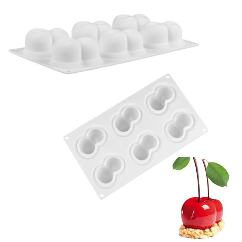 Cherry Design Food Grade French Fruit Mousse Mould Silicone Cake Mold Chocolate Mold Dessert Baking Tools