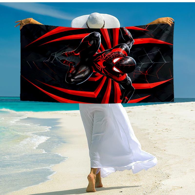 Ultra-Soft Beach Towel with Spider-Man Theme,Ideal for Pool - Camping, Diving - Perfect Travel Essential, Vibrant Beach Towel.