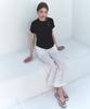 Deuloupisumeon Supima Silket Slim Short Sleeve T-Shirt [Beige]