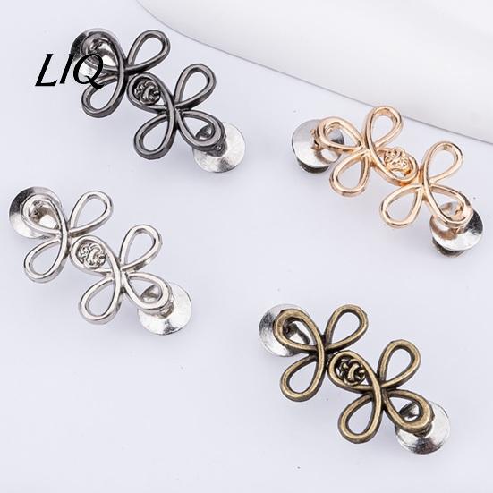 Loose Pants Waist Tightener Six-Leaf Button, Detachable Jeans Button Pin, Adjuster No Sewing Required Buckle Clothing Accessories Nail