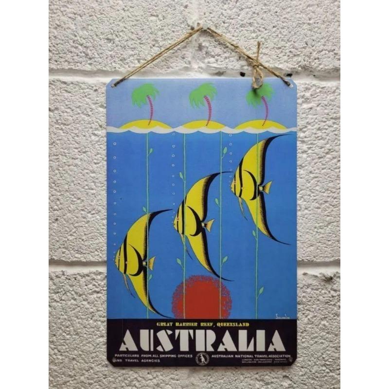 Venice Tourism Metal Poster, Vintage Travel Wall Art