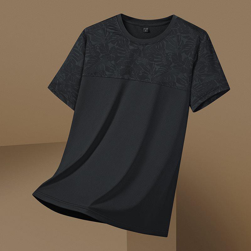 Men s Summer Ice Silk Quick-Dry Breathable Half-Sleeve T-Shirt 2026 XL