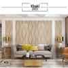 Modern 3D Water Wave Pattern Non-woven Suede Wallpaper for TV Background