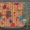 Old Brick Wall Shower Curtains Bathroom Curtain For Home Decoration Waterproof Polyester Fabric Bath Screen Curtain With 12 Hook
