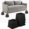 4Pcs Shock-Absorbing Bed Foot Pads Adjustable Height Table Lifters Sofa Height Enhancers  Home