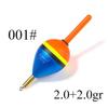 New Colored Vertical Fish Float Marine Freshwater Fishs Buoy Weighing 6.0g Portable Outdoor Fishing Accessories and Tools Floats