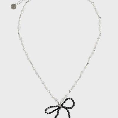 Eireve MIX BEADS BOW NECKLACE (B)