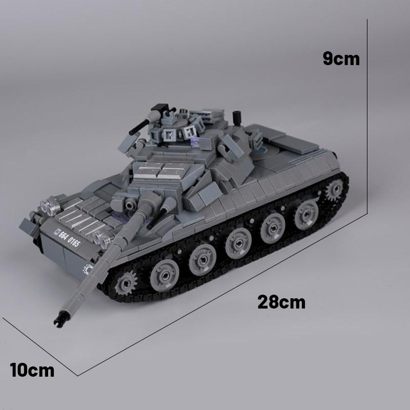 WW1 French Military Light Tank Building Blocks Army Soldier Figures Self-propelled Artillery Model Assemble Bricks Boy Toys Gift