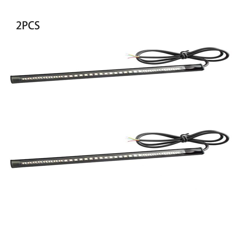 Universal Led Motorcycle Turn Signal Light Brake Lamp Bar Strip Off-road Moto License Plate Taillight Led Brake Light
