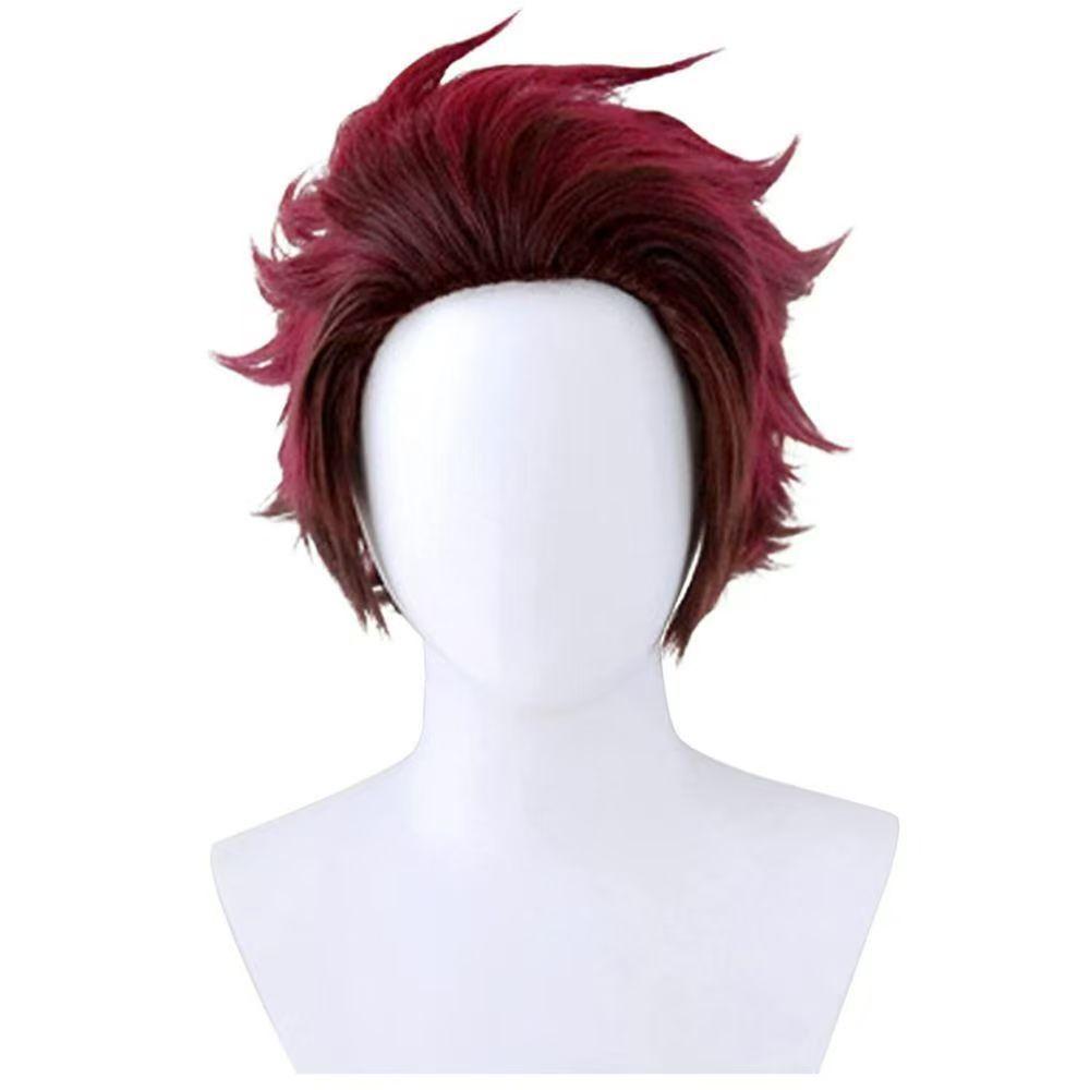 Anime Cosplay Pruik Aziatisch Kort Haar Lang Haar Cosplay
