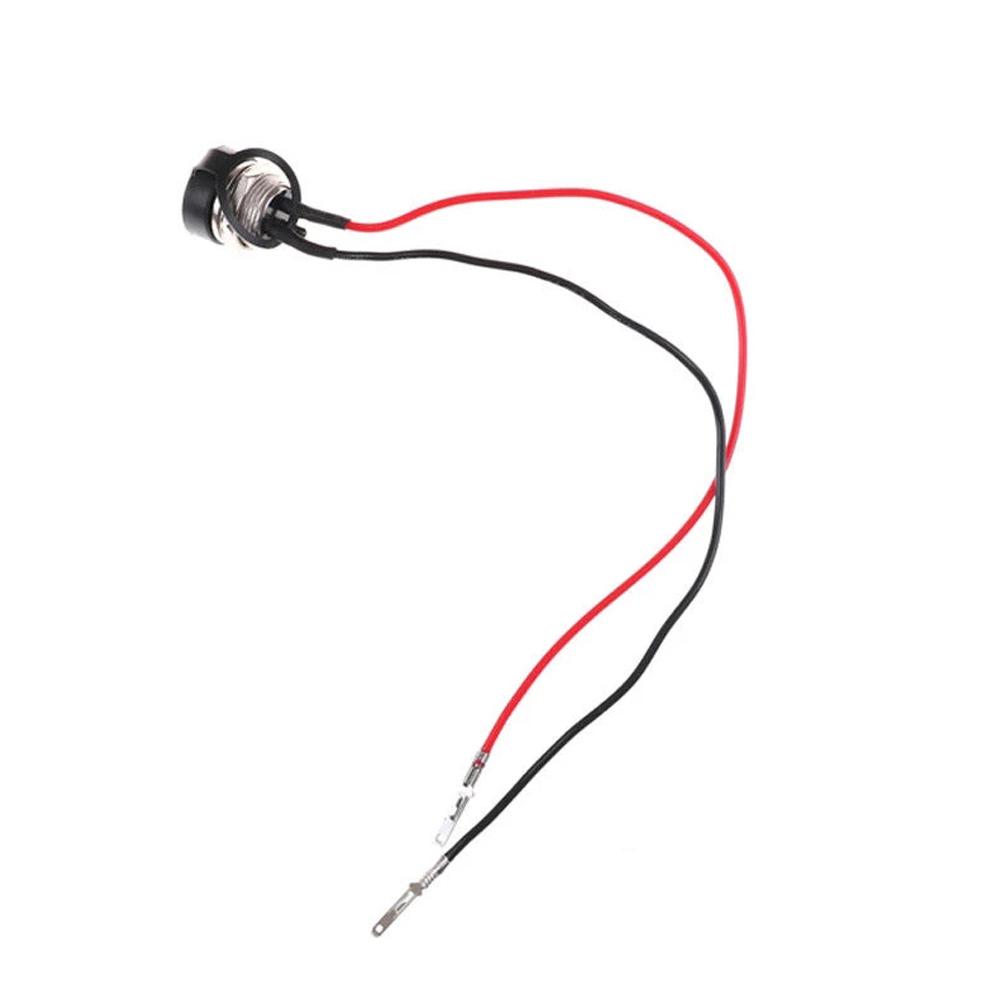 Port de charge pour vélo à tête ronde à trois trous 24V 36V Prise Jack Connecteur en ligne Chargement de la batterie