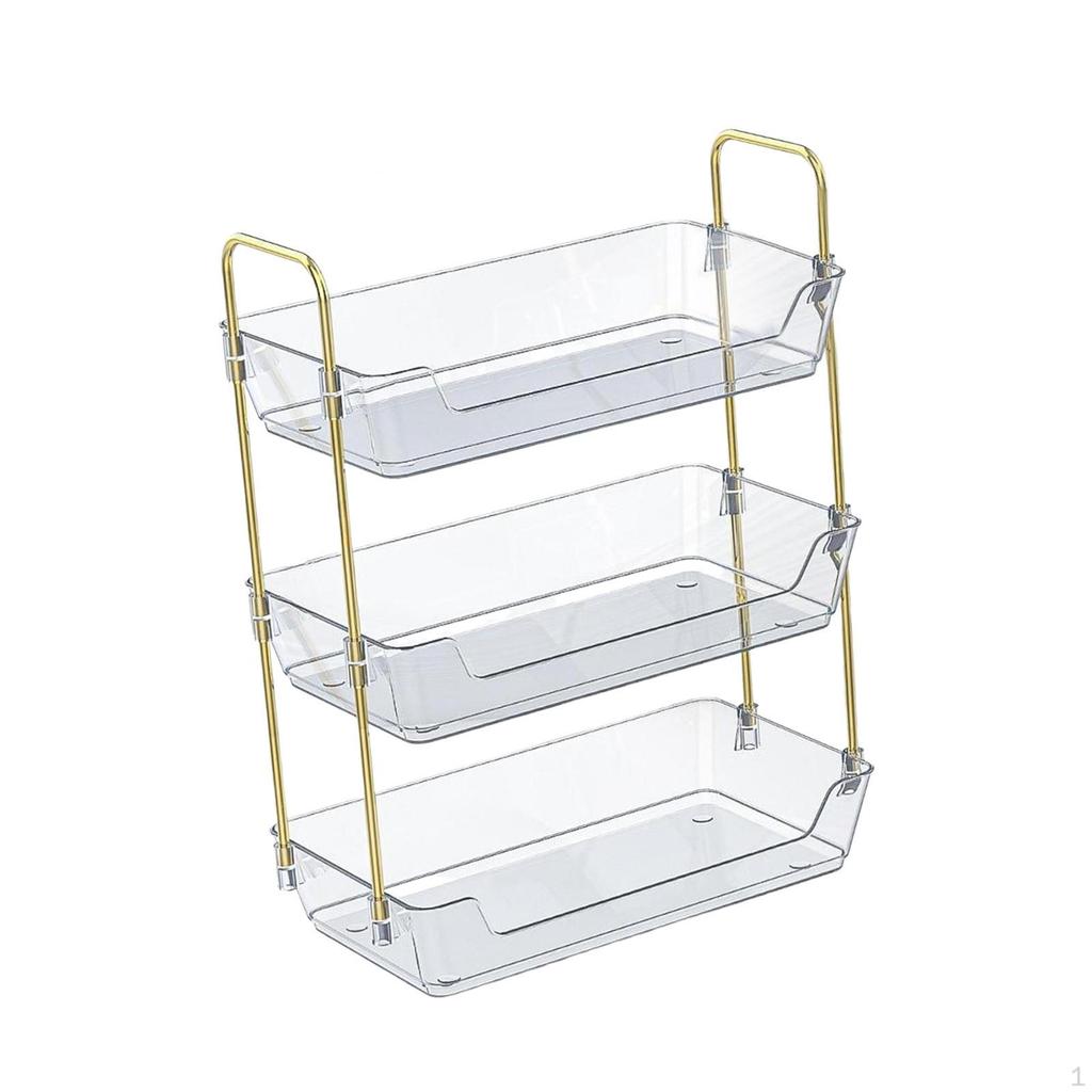 Bathroom Countertop Organizer Spice Rack Rectangular Lightweight Vanity Tray Perfume Holder