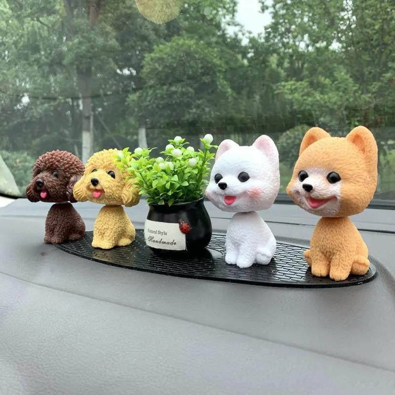 Shaking Head Dog Doll Decoration Car Center Console Decoration Creative Car Interior