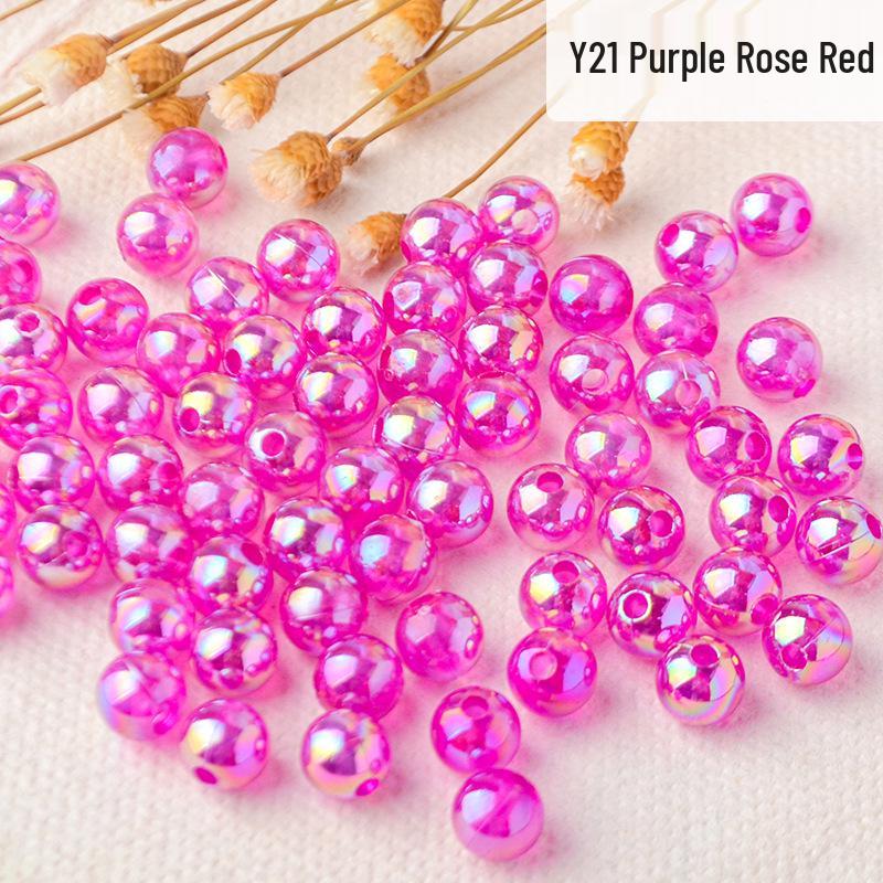 Transparent AB Color Acrylic Rice Beads for DIY Bracelets & Necklaces
