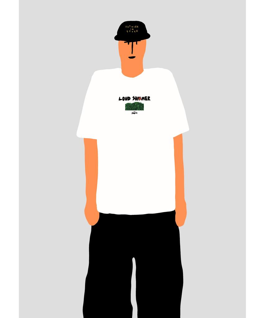 Junsio White Loud Summer T-Shirt
