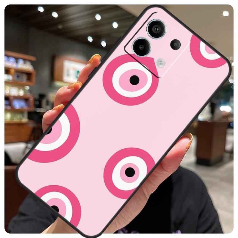Big Eyes Cartoon Pattern Case For Xiaomi Redmi Note 14 10 11 12 13 15 Pro Plus Cover For Redmi 15 15C 14C 10C 12C 13C