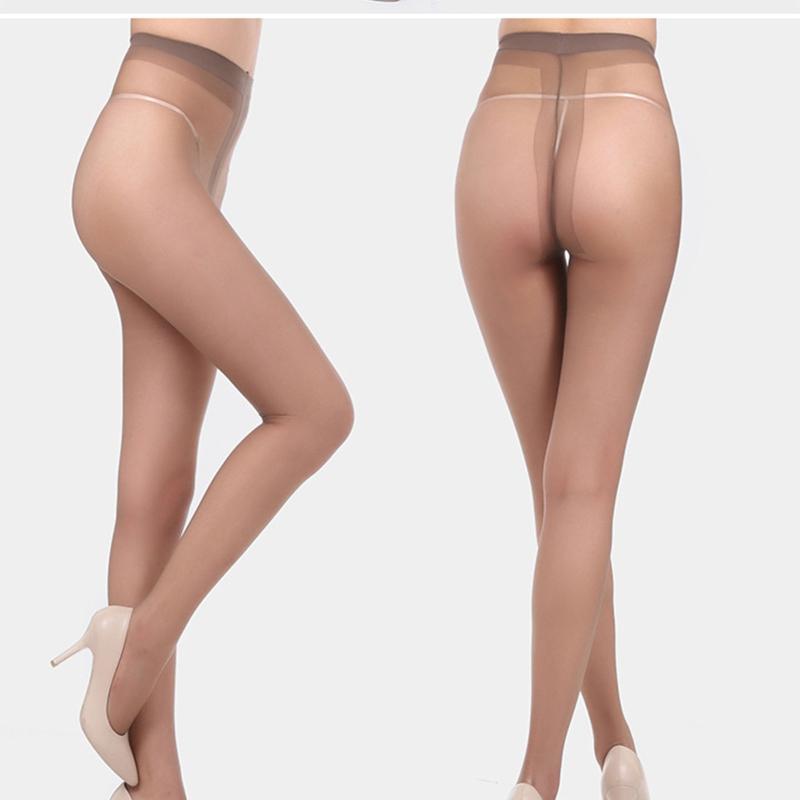 Damen Netzstrumpfhose mit Kontrollbund und verstärkter Spitze, Ganzjahres-Büro-Strumpfhose für Kleider