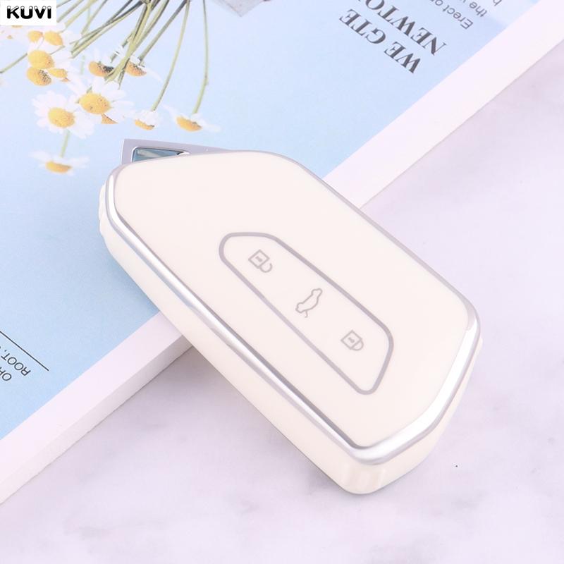 Tpu Style Car Key Case Cover Shell Fob For Volkswagen Vw Golf 8 Mk8 Id-4 Id-6 For Skoda Octavia A8 For Seat Leon Fr Mk4 Cupra