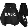 Herbst Warm New York Letter Cool Grafikdruck Kinder Langarm Hoodie + Hose Anzug 2er Set Sweatshirt Junge Mädchen Kind Sportbekleidung