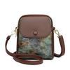 Small Phone Bag Flap Shoulder Bags For Women Soft Leather Printing Color Purse Luxury Designer Ladies Commuting Crossbody Bag