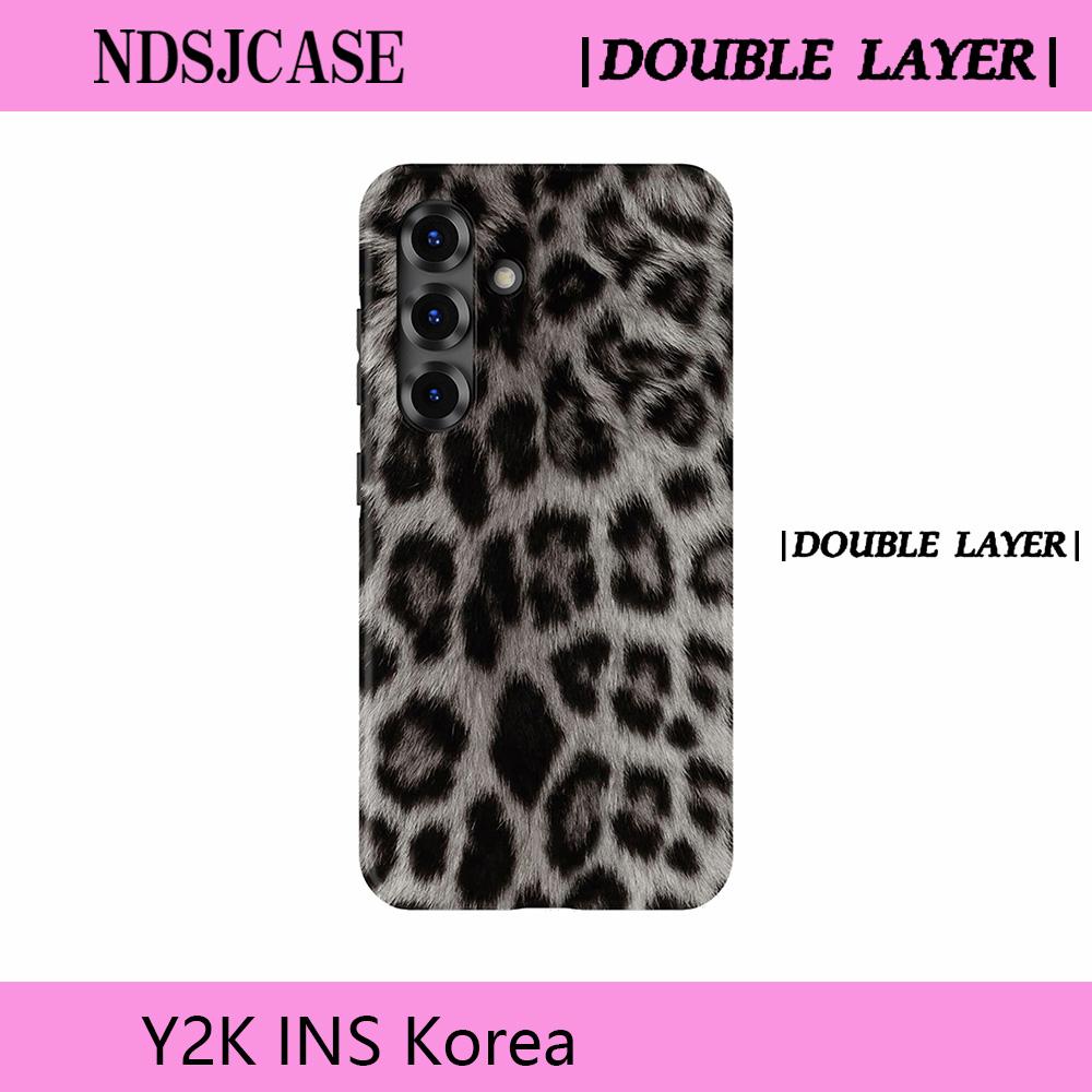 

Luxury Clmj SWAG Icy Cat Phone Case for Samsung Galaxy A56 S20 S23 S24 S25 S26 FE Plus Ultra Edge 4G 5G Double-layer Back Cover S23 5G