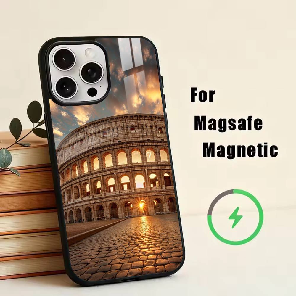 The Colosseum, Rome  Phone Case For iPhone17,16,15,14,13,12,11 Plus,Pro Magnetic For Magsafe Wireless Charging