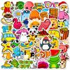 Create 50 Small Fresh And Cute Wind Stickers Diy Can Be Repeatedly Pasted Waterproof Hand Tent Goo Card Sticker