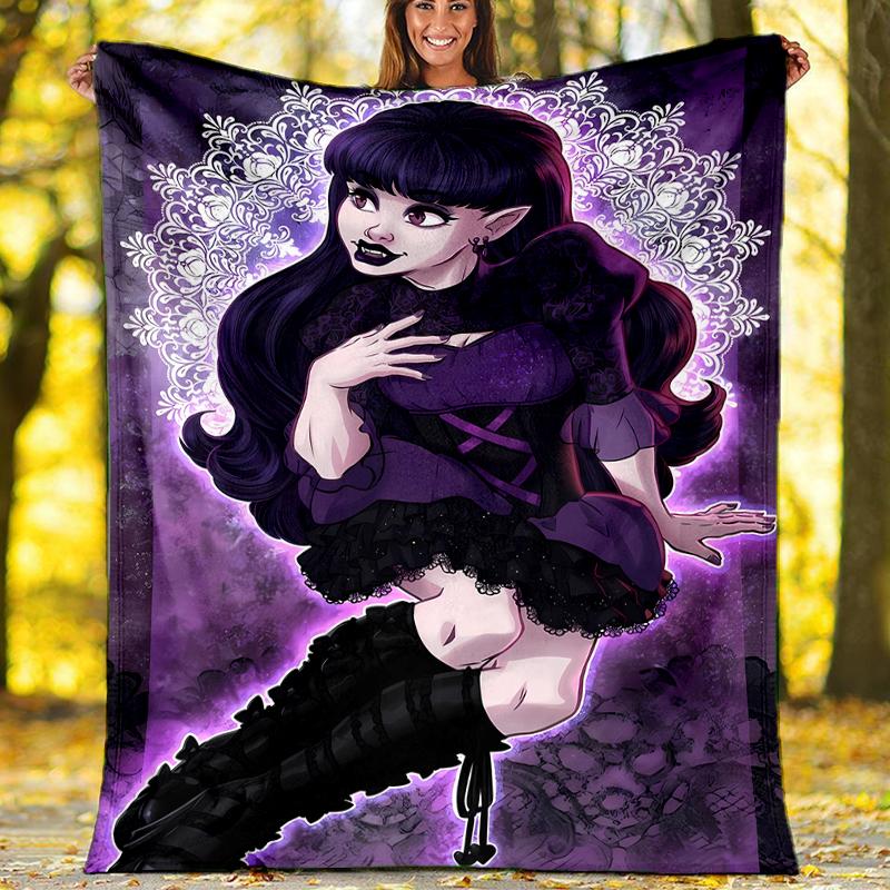 Monster High Theme Printed Blanket - Perfect for Couch, Bed, Travel & Outdoor Use | Machine Washable, Cozy & Durable.
