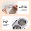 Wall-Mounted No-Drill Disposable Cup Dispenser Household Paper Cup Holder Dustproof Cup Storage Rack